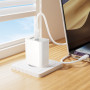 Сетевое зарядное устройство BOROFONE BA108A PD30W с кабелем USB-C to Lightning, White