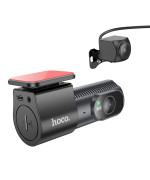 Відеореєстратор HOCO DV8 2K HD Display з камерою заднього виду, Black