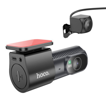 Відеореєстратор HOCO DV8 2K HD Display з камерою заднього виду, Black