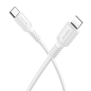 Data - кабель BOROFONE BX116 Type-C to Lightning, White