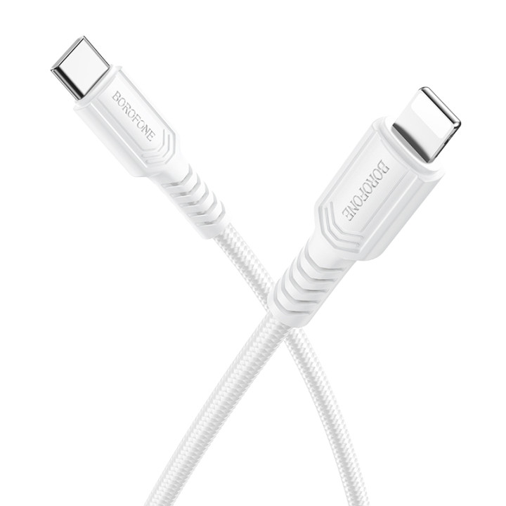 Data - кабель BOROFONE BX116 Type-C to Lightning, White