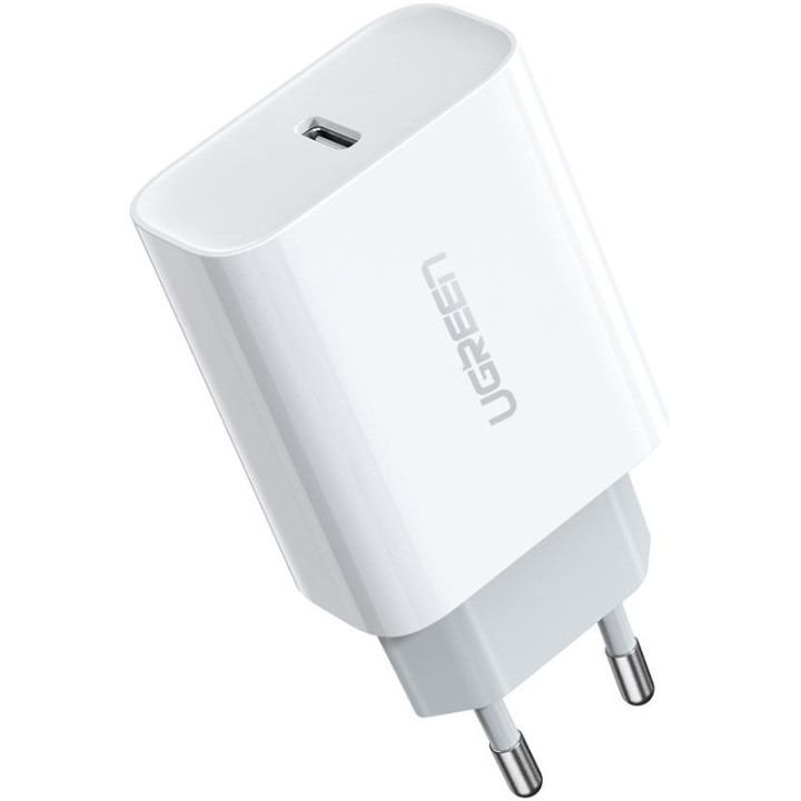 Мережевий зарядний пристрій UGREEN CD137 PD20W, White