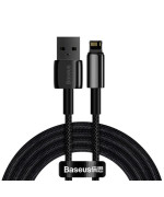 Data Кабель Baseus Tungsten Gold USB to Lightning 2.4A 2m, Black