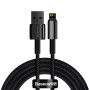 Data Кабель Baseus Tungsten Gold USB to Lightning 2.4A 2m, Black