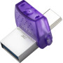 USB - флешка Kingston DT microDuo 3C USB 3.2 256GB USB/Type-C, Silvery