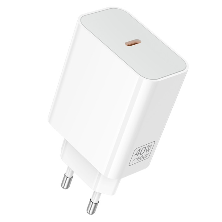 Сетевое зарядное устройство BOROFONE BA109A PD40, White