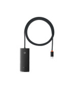 USB - хаб Baseus Lite Series 4-Port Type-C to USB 3.0 1m, Black ( WKQX030401 )