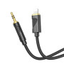 Аудіо-кабель HOCO UPA30 Lightning to AUX 3.5 мм, Black