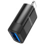 Перехідник - Адаптер BOROFONE BV18 Lightning male to USB female USB2.0, Black