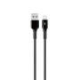 Data - кабель WIWU Duralink Wi-C074 USB to Lightning 12W 1m, Black