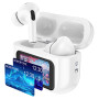 Bluetooth наушники-гарнитура BOROFONE BW76 Brocade true wireless ANC noise reduction touch screen BT headset, White