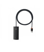 USB - хаб Baseus Lite Series 4-Port USB-A to USB 3.0 1m, Black ( WKQX030101 )