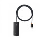 USB - хаб Baseus Lite Series 4-Port USB-A to USB 3.0 1m, Black