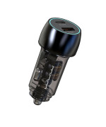 Автомобильное зарядное устройство для WUW C282 Type-C PD30W / USB QC3.0, Black