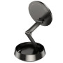 Автодержатель для смартфона HOCO H83 Metal ring magnetic car holder(center console), metal grey