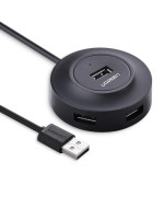 USB Hub UGREEN CR106 USB 2.0 Hub 4 Ports 1m, Black