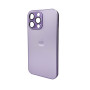 Чехол AG Glass Matt Frame Color для iPhone 15 Pro Max, Light Purple