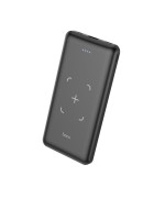 Зовнішній акумулятор Power Bank HOCO J50 Surf 10000mAh з функцією бездротової зарядки Qi, Black