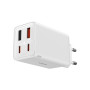 Сетевое зарядное устройство Baseus GaN6 Pro Fast Charger 65W cable Type-C to Type-C 100W 5A 1m, White