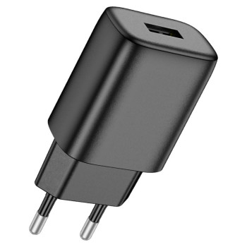 Мережевий зарядний пристрій HOCO C134A 12 W 2.4 A, Black