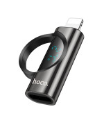 Адаптер HOCO UA32B Lightning to Type-C, Black