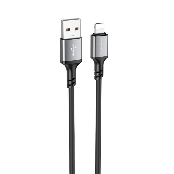 Data Кабель BOROFONE BX83 Lightning 2.4A 1m, Black