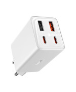 Сетевое зарядное устройство Baseus GaN6 Pro Fast Charger 65W cable Type-C to Type-C 100W 5A 1m, White