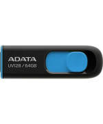 USB флешка Flash Drive A-DATA UV 128 USB 3.2 64Gb, Black/Blue