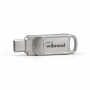 Флеш-накопитель Wibrand Bee 64GB USB Type-A / USB Type-C, Silver