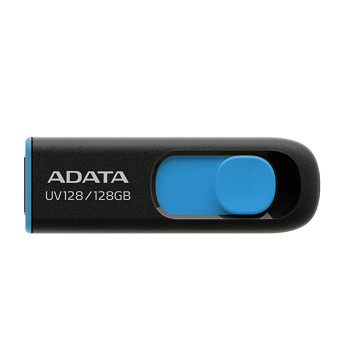 USB флешка Flash Drive A-DATA UV 128 USB 3.2 128Gb, Black/Blue