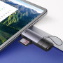 USB-хаб Baseus Lite Series USB-A / Type-C to SD / TF Card Reader, Grey