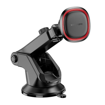 Автомобільний магнітний тримач BOROFONE BH125, Black-Red