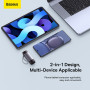 USB-хаб Baseus Lite Series USB-A / Type-C to SD / TF Card Reader, Grey