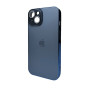 Чехол AG Glass Sapphire Frame для iPhone 14, Sea Blue
