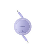 Кабель Baseus Free2Pull Mini Charging USB-C to Type-C 60W 1m, Nebula Purple