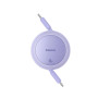 Кабель Baseus Free2Pull Mini Charging USB-C to Type-C 60W 1m, Nebula Purple