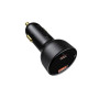 Автомобільний зарядний пристрій Baseus TZCCZX-01 Superme Digital Display PPS, Black