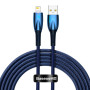 USB Data Кабель Baseus Glimmer Series USB to Lightning 2.4A 2m, Blue