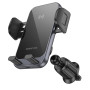 Автомобільний тримач для мобільного BOROFONE BH220 15W Leader automatic induction wireless fast charging car holder, Black Gray