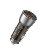 Автомобільний зарядний пристрій WUW C201 2-USB 3.1A 15W, Black