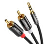 Аудиокабель UGREEN AV116 3.5mm to 2RCA 5m, Black