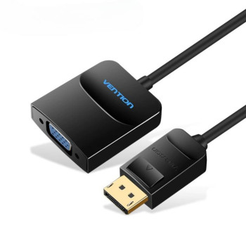 Перехідник Vention DP to VGA Converter 0.15m, Black