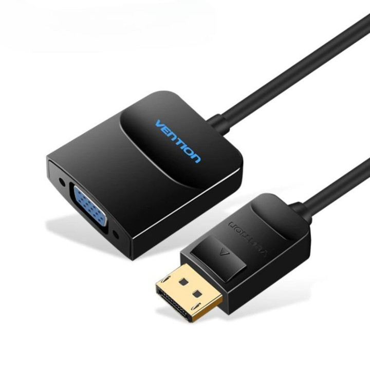 Перехідник Vention DP to VGA Converter 0.15m, Black