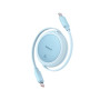 Кабель Baseus Free2Pull Mini Charging Type-C to Type-C 60W 1m, Galaxy Blue