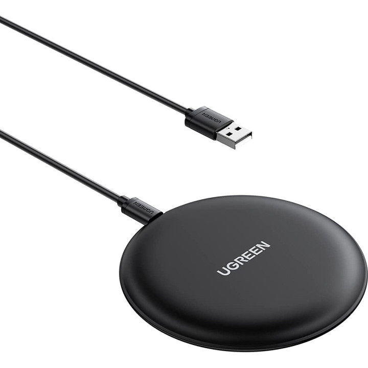 Бездротовий зарядний пристрій UGREEN CD186 2A 15Вт Wireless Charging Pad, Black