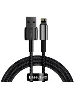 Data - Кабель Baseus 06CALWJ-01 Tungsten Gold Fast Charging  USB to Lightning 2.4A 1m, Black