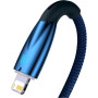 USB Data Кабель Baseus Glimmer Series USB to Lightning 2.4A 2m, Blue