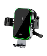 Автотримач для смартфонів з підтримкою бездротової зарядки WIWU FREELANDER CH-313, Black
