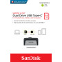 USB Флешка Flash SanDisk USB 3.1 Ultra Dual Type-C 64Gb (150 Mb/s), Silver