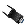 Антенна Wi-Fi HOCO HI34 WiFi6 USB external dual antenna, Black